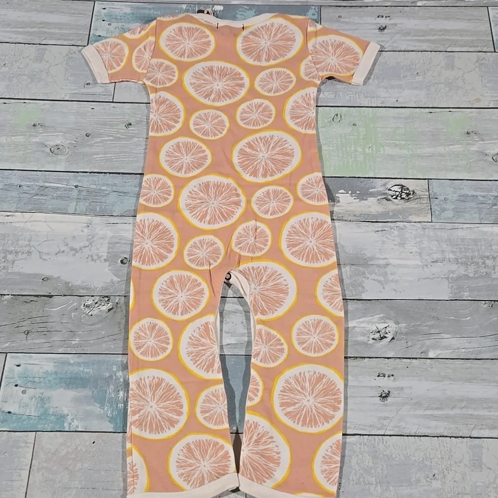 Milkbarn Organic Cotton Romper Bodysuit Size 6-12 Mo NWT